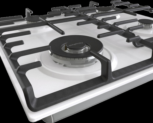 Встраиваемая варочная панель Газовая Gorenje GW642SYW, 60 см, цвет Белый