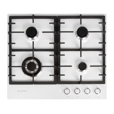 Встраиваемая варочная панель Газовая Gefest ПВГ 1214-01, 60 см, цвет Белый