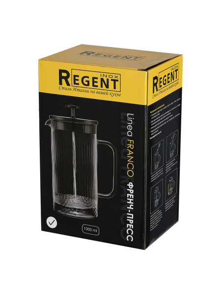 Френч-пресс Regent Linea Franco 1 л 80-002