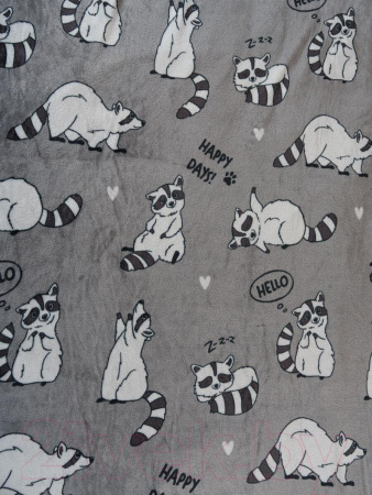 Плед Casa Conforte Festival 180x200 микрофибра raccoon темно-серый 6154759