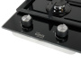Встраиваемая варочная панель Газовая Oasis P-GBD, 29 см, цвет Чёрный