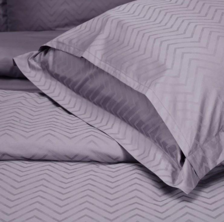 КПБ 2 сп Mona Liza Royal Лучи лиловые 50/70, 70/70 Сатин-Жаккард Лиловый 5438/26