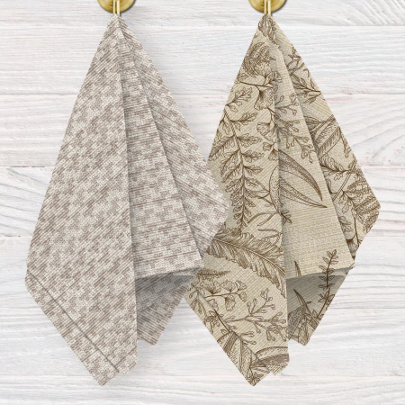 Комплект вафельных полотенец Fine Line 40/60 Экостиль 899603