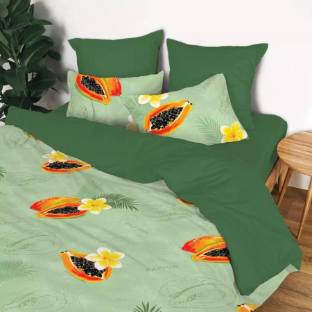 КПБ Семейный Любимый дом Папайя глит. 70/70 Бязь 968565