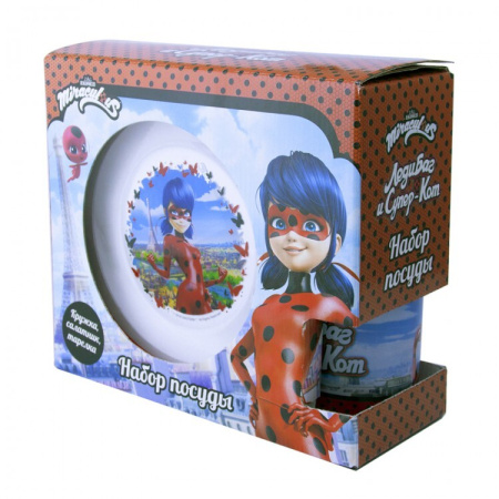 Набор посуды детский Леди Баг и Супер Кот Бабочки 284628