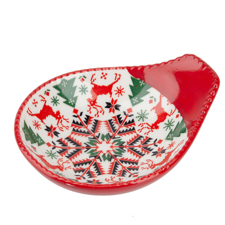 Оливница Nouvelle Home Север 12х10х3 см красный 0860520