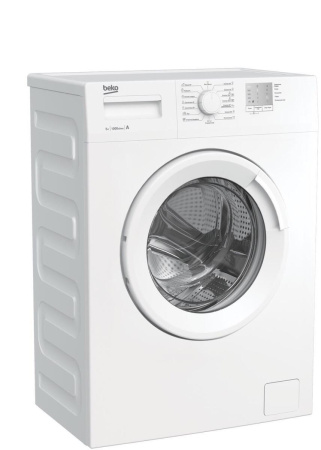Стиральная машина с фронтальной загрузкой Beko WRS5511BWW, Max загрузка - 5кг, Max отжим - 1 000об/мин., цвет Белый