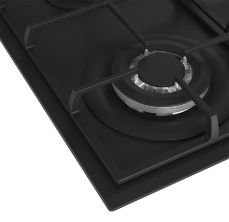 Встраиваемая варочная панель Газовая Beko HIYG 64225 SBO, 59 см, цвет Чёрный