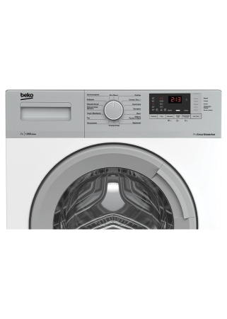 Стиральная машина с фронтальной загрузкой Beko WHE7612XSWI, Max загрузка - 7кг, Max отжим - 1 200об/мин., цвет Белый