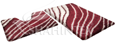Набор ковриков Shahintex Soft multicolor 60*90 и 60*50 гранат