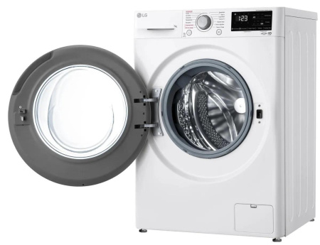 Стиральная машина с фронтальной загрузкой LG F2V3HS4W, Max загрузка - 7кг, Max отжим - 1 200об/мин., цвет Белый