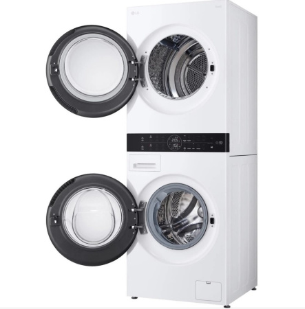 Стирально-сушильная колонна LG W4W8LVPKWHM, цвет Белый