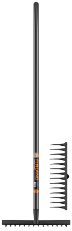 Грабли витые Finland 1705-ч 14 зубьев с черенком