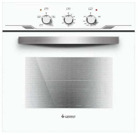 Встраиваемый Газоэлектрический духовой шкаф Gefest ДГЭ 621-01 Б, цвет Белый