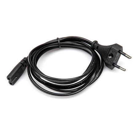 Кабель питания GoPower евровилка-C7 (2-pin) 220в (0.75мм) 1.8м