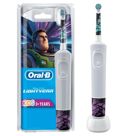 Электрическая зубная щетка Oral-B Vitality D100.413.2 Kids Lightyear (Белый)