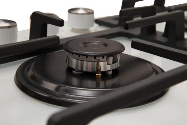 Встраиваемая варочная панель Газовая Oasis P-GWR, 58 см, цвет Белый