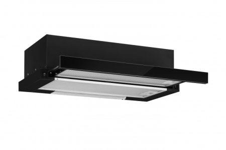 Встраиваемая вытяжка Amari Slide 50, цвет Чёрное стекло, ширина 50см.