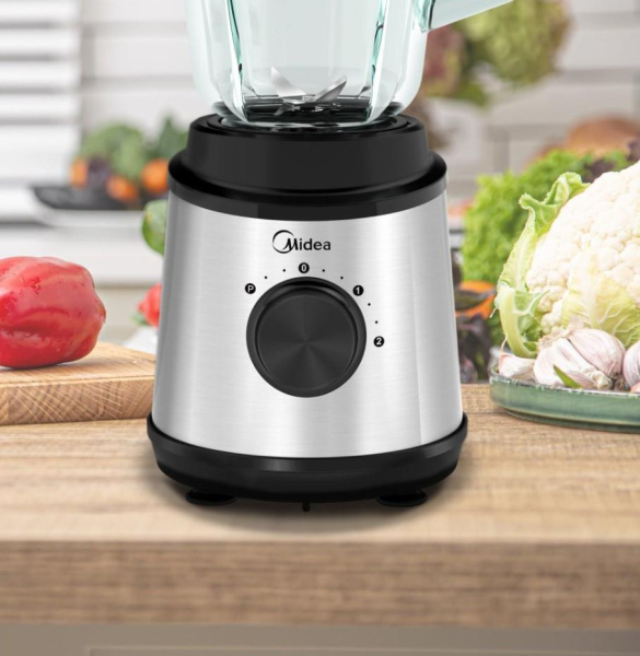 Блендер стационарный Midea MC-BL1006, цвет Серебристый