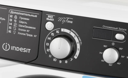 Стиральная машина с фронтальной загрузкой Indesit EWSD 51031 BK CIS, Max загрузка - 5кг, Max отжим - 1 000об/мин., цвет Белый