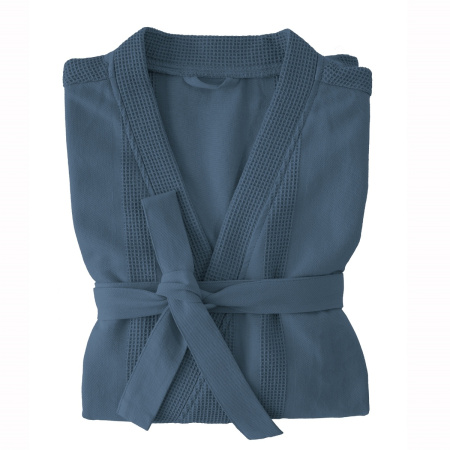 Халат Verossa вафельный Унисекс р-р. M Темно-лазурный 758952