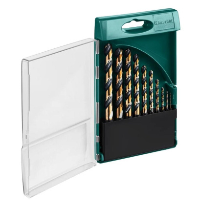 Набор сверл по металлу Kraftool COBALT-8, 10 шт, (1-10 мм), сталь М42