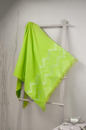 Полотенце Fine Line 70/150 Бордюр Зигзаг Махра Салатовый 966431