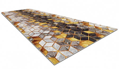 Коврик Shahintex придверный Digital Print Куб 60*90 серый 820368