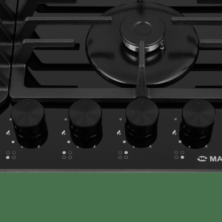 Встраиваемая варочная панель Газовая Maunfeld EGHG.64.43CB\G, 59 см, цвет Чёрный