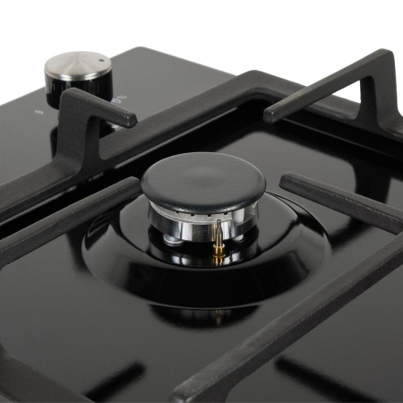 Встраиваемая варочная панель Газовая Oasis P-MEBD, 29 см, цвет Чёрный