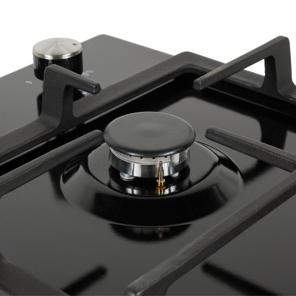 Встраиваемая варочная панель Газовая Oasis P-MEBD, 29 см, цвет Чёрный