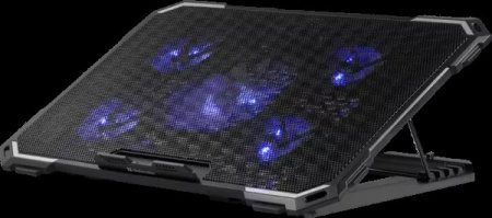 Теплоотводящая подставка Defender NS-518 17" Blue Led (USB) Black
