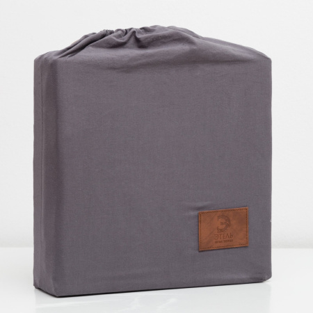 КПБ 2 сп Этель 50/70 Жатый хлопок Серый 4627803