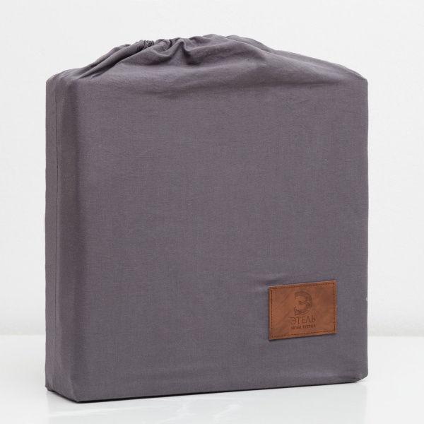 КПБ 2 сп Этель 50/70 Жатый хлопок Серый 4627803