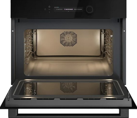 Встраиваемая микроволновая печь ASKO OM54BGH, цвет Чёрное стекло, 50 л.