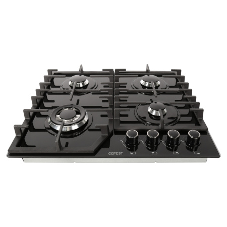Встраиваемая варочная панель Газовая Gefest 2232-01 Р, 60 см, цвет Чёрный