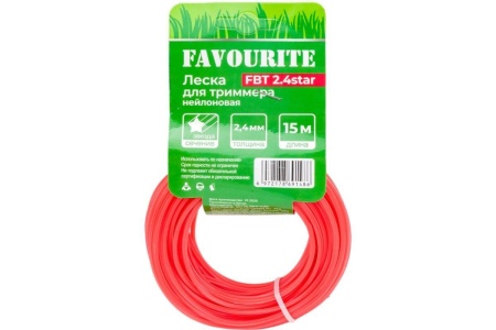Леска Favourite FBT 2.4star 2,4мм, 15м, звезда 