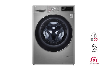 Стиральная машина с фронтальной загрузкой LG F2V5HS2S, Max загрузка - 7кг, Max отжим - 1 200об/мин., цвет Серый