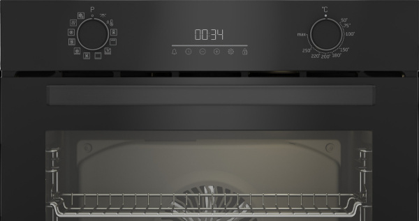 Встраиваемый Электрический духовой шкаф Beko BBIR13302BC, цвет Чёрный