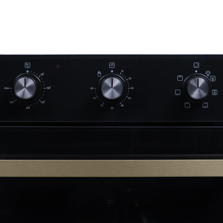 Встраиваемый Электрический духовой шкаф Oasis D-45MMB, цвет Чёрный