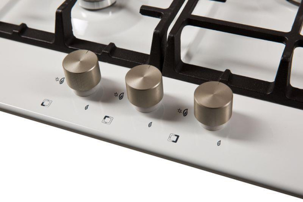 Встраиваемая варочная панель Газовая Oasis P-3MWT, 46 см, цвет Белый