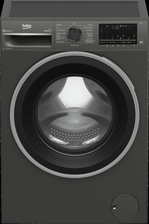 Стиральная машина с фронтальной загрузкой Beko B3WFR572AB, Max загрузка - 7кг, Max отжим - 1 200об/мин., цвет Серый