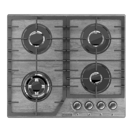 Встраиваемая варочная панель Газовая Gefest 2232-01 Р35, 60 см, цвет Серый