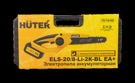Аккум. цепная пила Huter ELS-20/8-Li-2К-BL