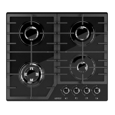 Встраиваемая варочная панель Газовая Gefest 2232-01 Р, 60 см, цвет Чёрный