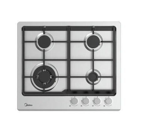 Встраиваемая варочная панель Газовая Midea MG593TX, 59 см, цвет Нержавеющая сталь