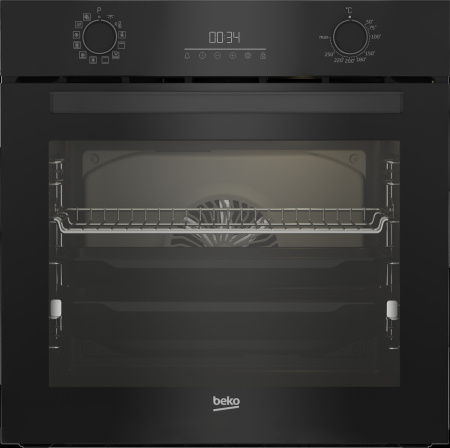 Встраиваемый Электрический духовой шкаф Beko BBIR13302BC, цвет Чёрный