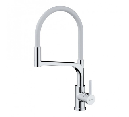 Смеситель Omoikiri Sinto 2 Plus-C-WH латунь/хром/белый