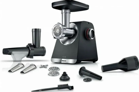 Мясорубка Bosch MFWS650B, цвет Чёрный, производительность 3,5 кг/мин, мощность 2 100 Вт