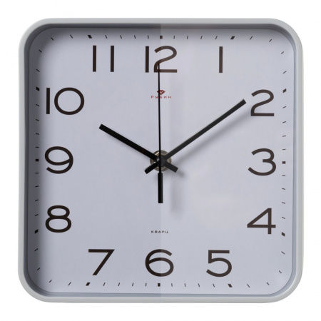 Часы настенные Рубин Классика 19х19см серый 1918-007